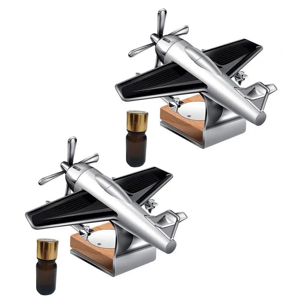

Energy-saving Car Air Freshener Mini Car Perfume Aromatherapy Air Freshener Solar Energy Powered Aircraft Shape Auto for Cars