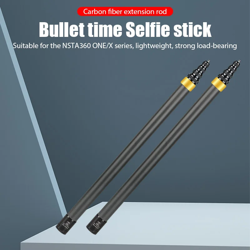 Carbon Fiber Invisible Extended Edition Selfie Stick 290CM for Insta360 X3 GO 3 Action 4 Accessories for GoPro
