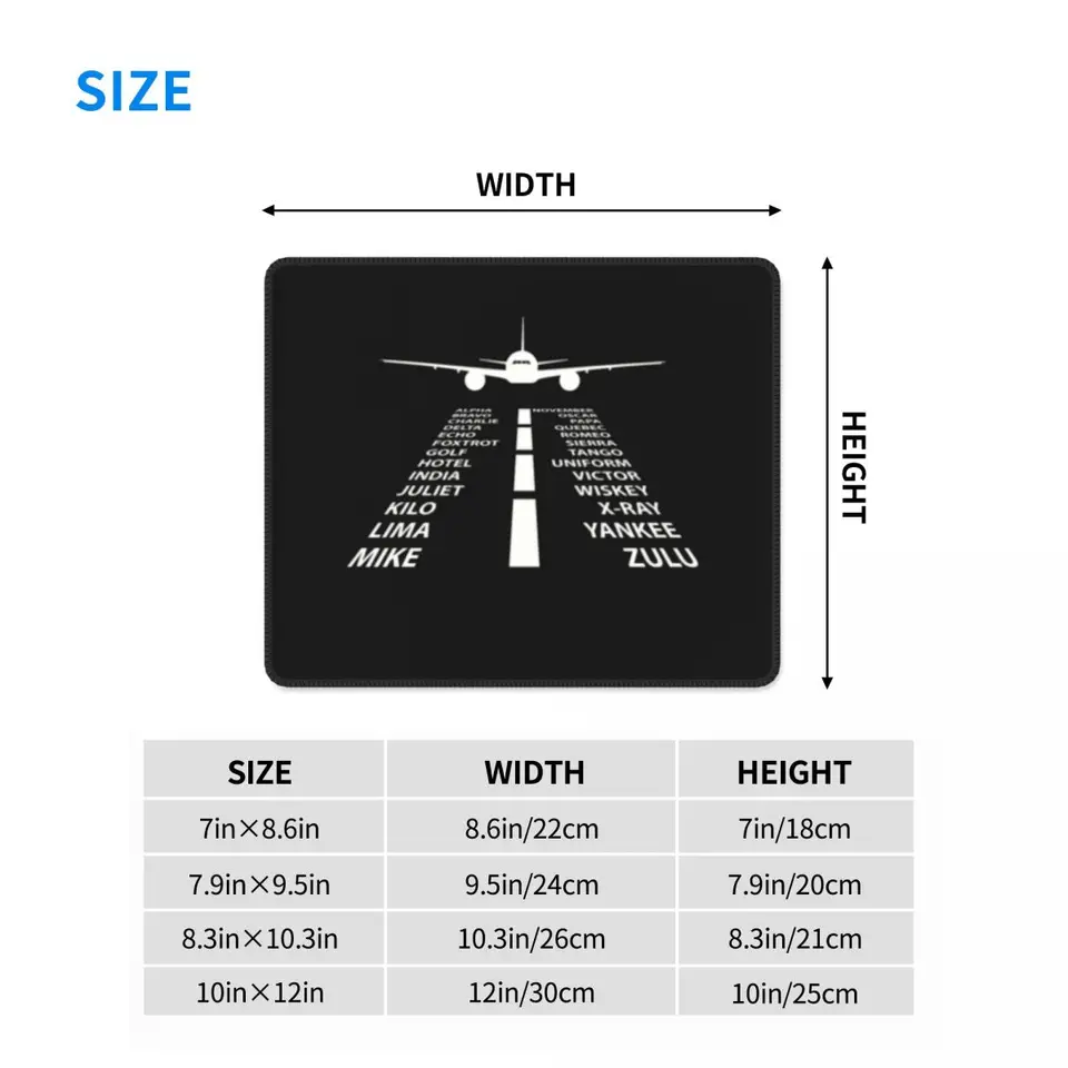 Vixar Tapis De Souris Nato Phonetic Alphabet Pour Le Royaume-Uni