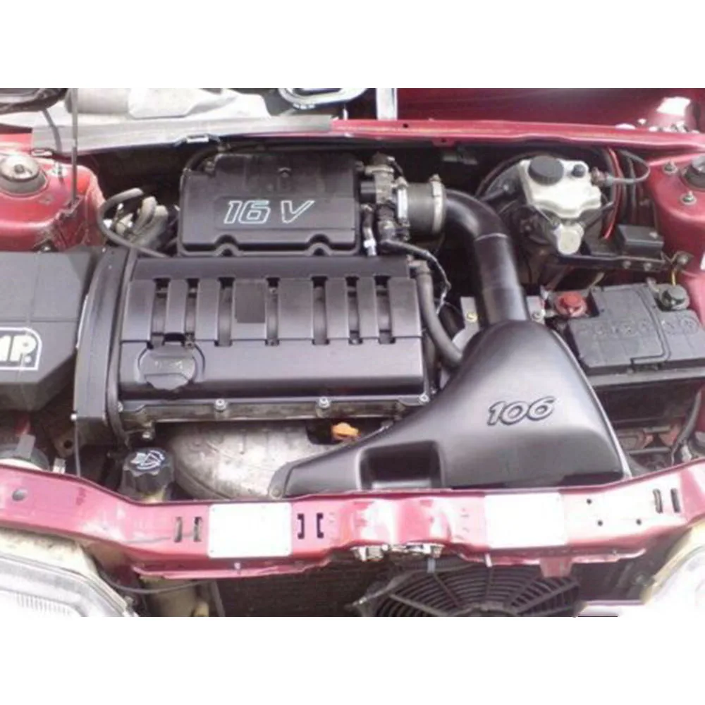 Car High Flow Air Inlet Systems Intake Box Air Filter Carbon Fiber Style For Peugeot 106 VTS