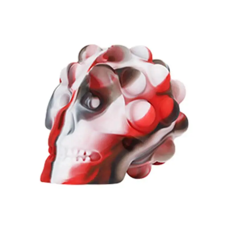 

Ball Fidget Toy 3D Skull Halloween Squeeze Sensory Toy Squish Balls Singular Toys Non-sticky Spooky Pinch Toy