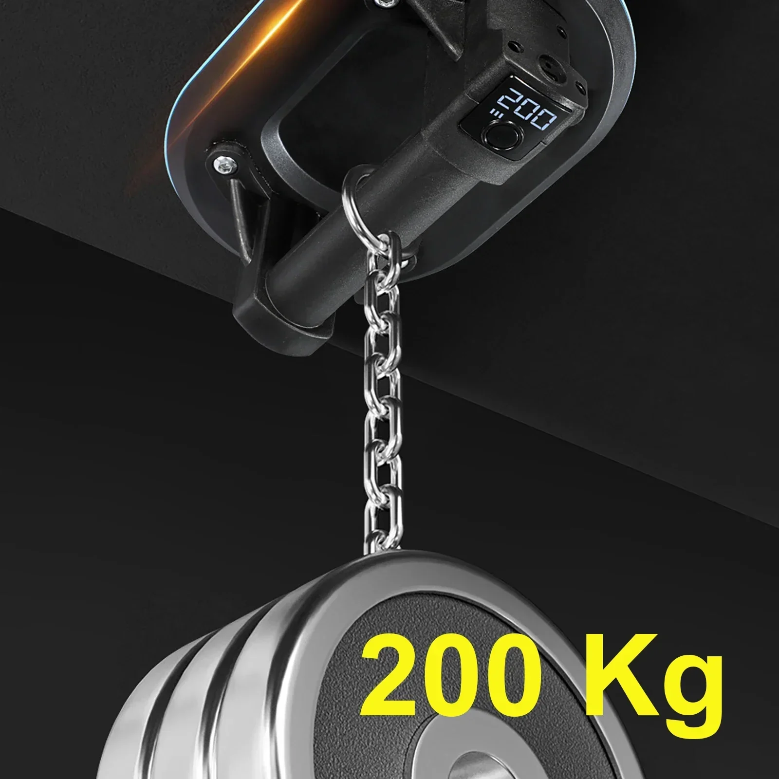 200kg Load Industrial Grade Electric Vacuum Suction Cup Heavy Lifter Granite Glass Tile Suckers Lifting Tool 1800mah Battery