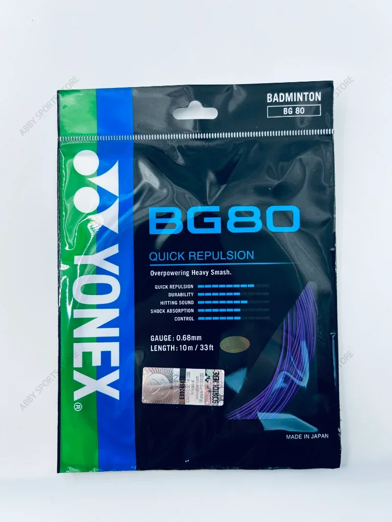 YONEX Badminton Racket String YY BG80 0.68mm