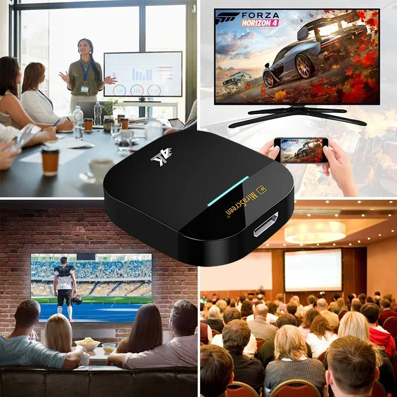 Mirascreen Wireless HDMI-compatible 2.4G 5G 4K Dongle TV Stick Miracast Airplay Receiver Wifi Dongle Mirror Screen For HDTV