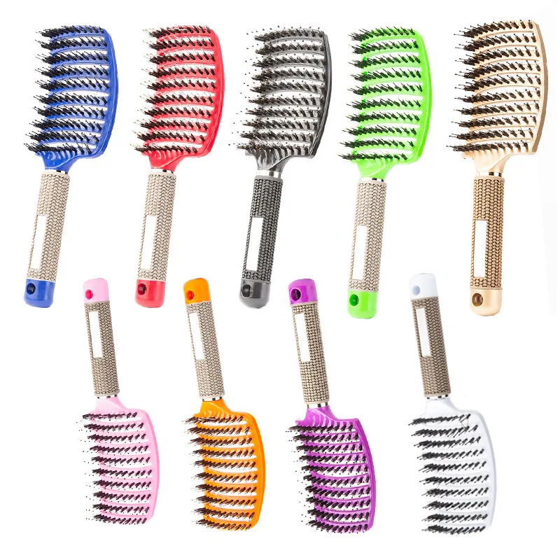 Hair Scalp Massage Comb Hairbrush Bristle Nylon Women Wet Dry Curly Detangle Brush Professional Hairdressing Styling Tool |