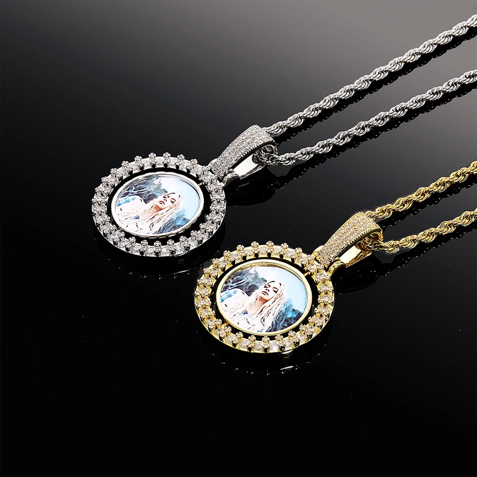 Custom Double Sided Medallions Pendant Necklace