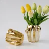 Golden Cactus Vase Desktop Decoration Vase Dry Flower Insertion Home Decoration 1