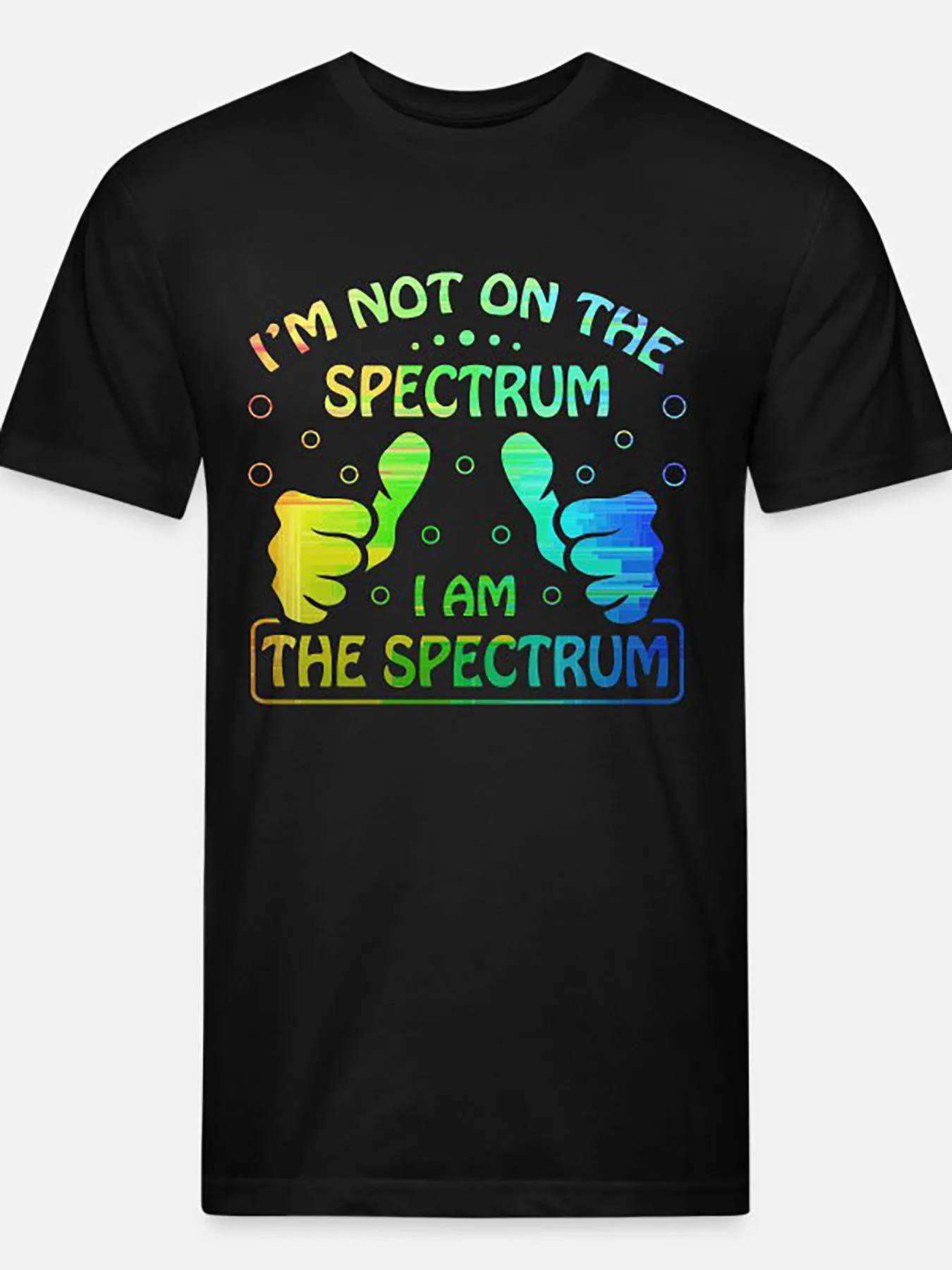

Funny Autism Awareness Graphic T-Shirt for Men - Crew Neck, Patterned, Machine Washable, Regular Fit, Casual Summer Wear