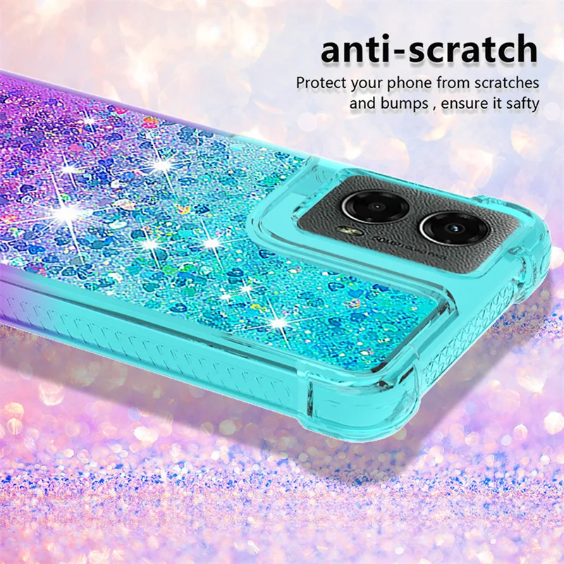 Glitter Quicksand Anti-Fall Fashion Case - Soft Colored Etui Cover