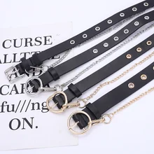 

Combination of Punk Style Hip Hop Men's and Hanging Chain Accessories Women's Fashion Corns Decorative Belt Retro