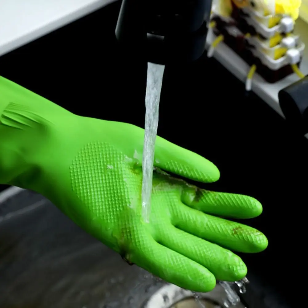 Elastic Dishwashing Kitchen Rubber Gloves Cleaning Tool Household Cleaning Gloves dishwashing gloves cleaning gloves