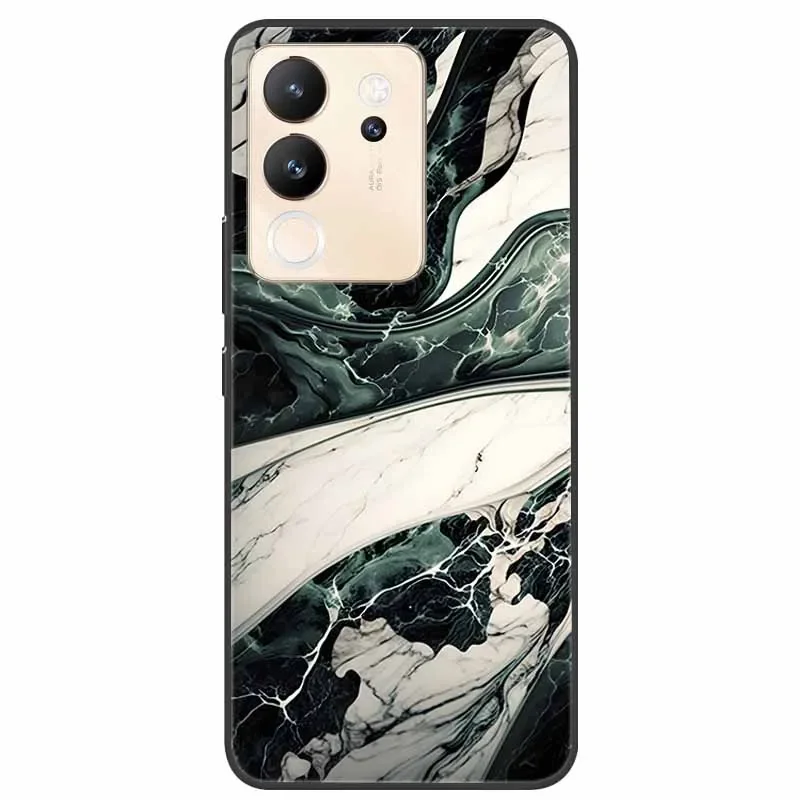 Lovely Marble Print TPU Silicone Phone Cover - Soft and Stylish Protection with Cool Design