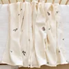 Baby Blanket Children Summer Waffle Bamboo Fiber Cold Silk Blanket Kindergarten Baby Lunch Break Summer Blanket 2