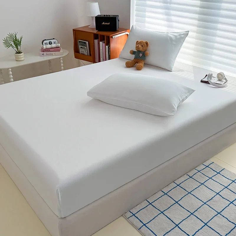 Drap-housse délavé avec bandes élastiques, housse de matelas réglable antidérapante pour lit simple, Double, King, Queen, 90x200, 150x200, 180