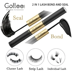 Gollee No - Irritation Fast - Dry Eyelash Extension Glue for Home and Professional Use (Bond and seal)