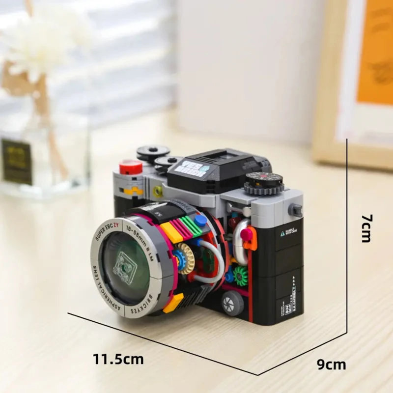 Creative Retro Camera Building Set - DIY Educational Toy Ornaments