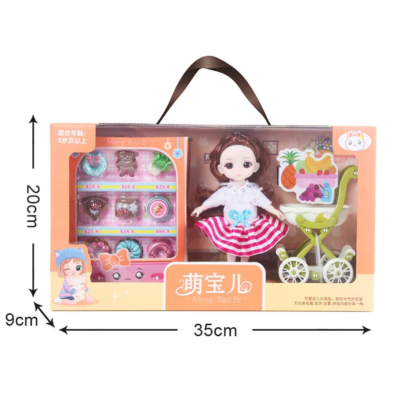 BJD Children's Play House 16cm Dress Up Doll Princess Gift Box Set Gift  Girl Toy Dolls - AliExpress