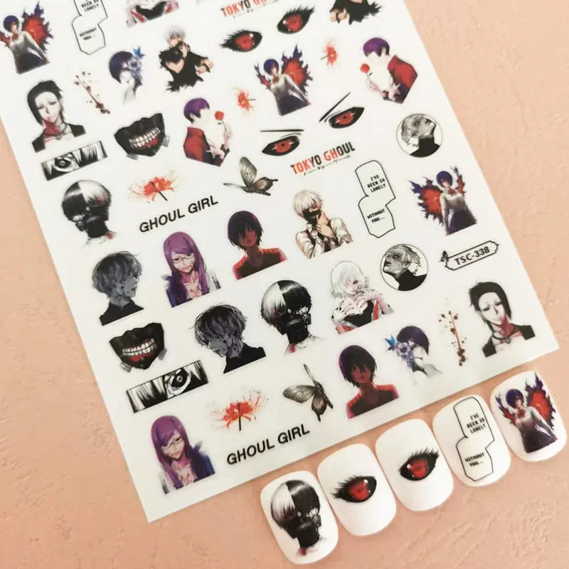 Nail stickers and decals for DIY nail art
