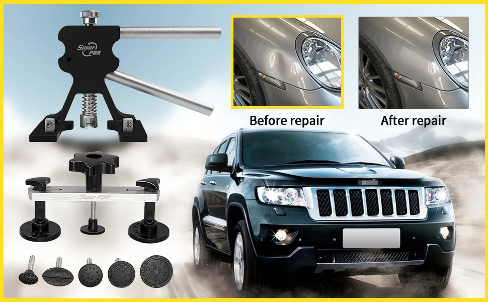 PDR Autobeulreparatur Werkzeug Set Professionelle Beulenentferner Lackfreie Beulenreparatur Auto Reparatur Werkzeug Set – Detail 5