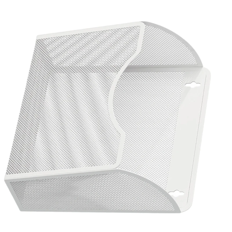 Mesh Wall Mounted File Organiser Basket for Home, book organizer