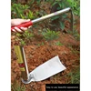 Stainless Steel Hoe 13-inch Handheld Long Handle Draw Hoe For Weeding Rake Planting Vegetables Farming Fishing Farm 2