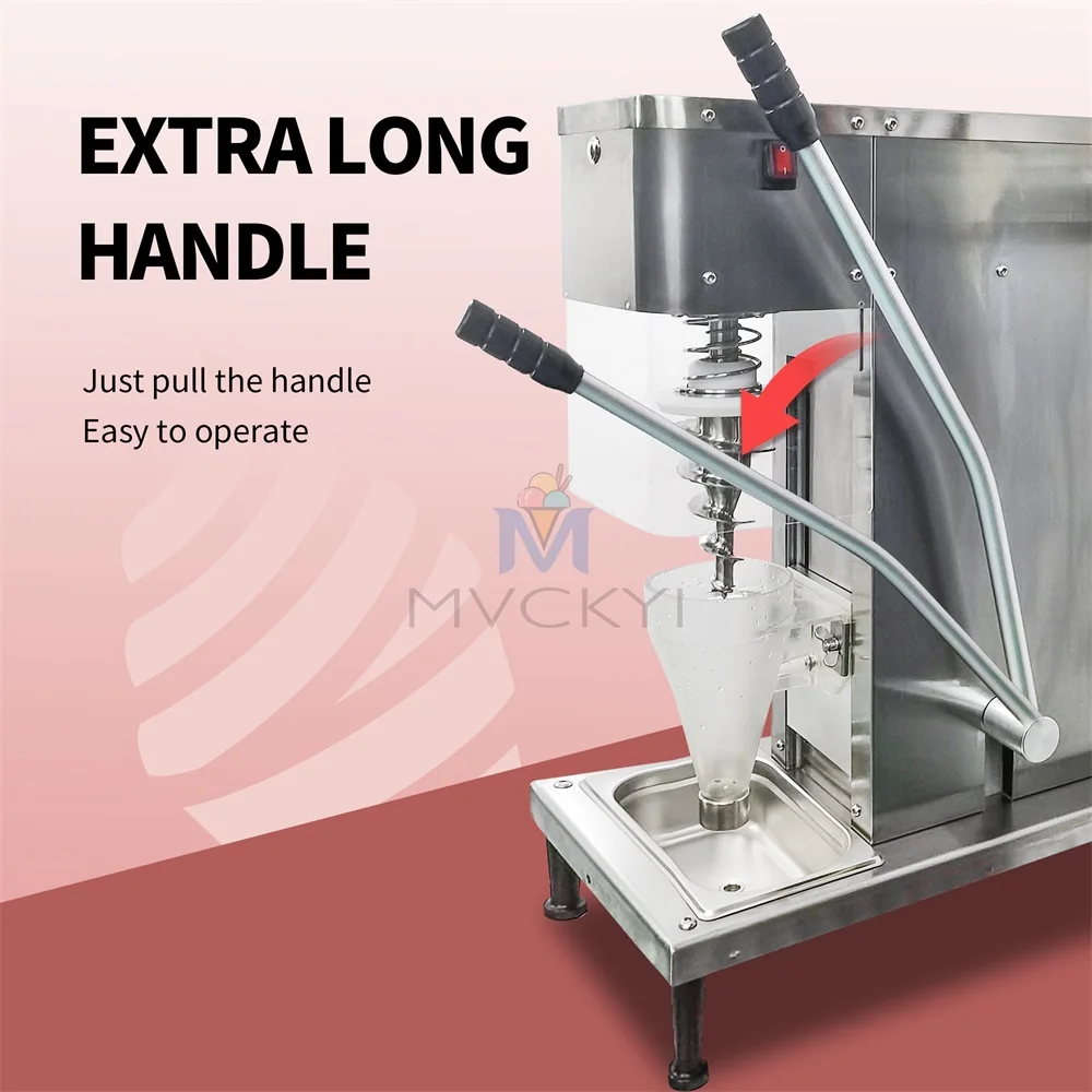 Mvckyi Frozen Yogurt Blending Machine 750W Yogurt Milkshake Ice Cream Mixing Machine 304 Stainless Steel Construction x160 pure class a post amplifier dual channel balanced mono 750w 2 transformer nippon steel core 2sc2922 2sa1216