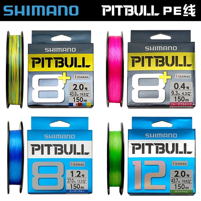 Braided Fishing Line Shimano Pitbull  Braided Line X8 Fishing - 100%  Shimano 150m - Aliexpress