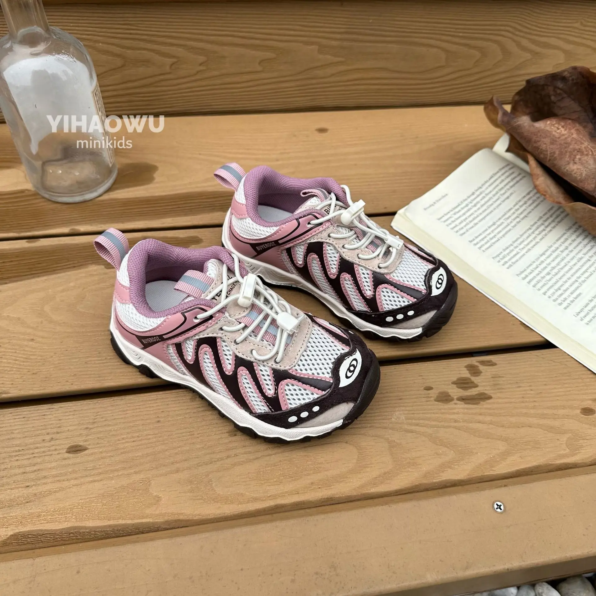 2026 용 메쉬 스포츠 스니커즈 남아 여아 통기성 청키 슈즈 유니섹스 아동용 소프트 솔 미끄럼 방지 야외 러닝화