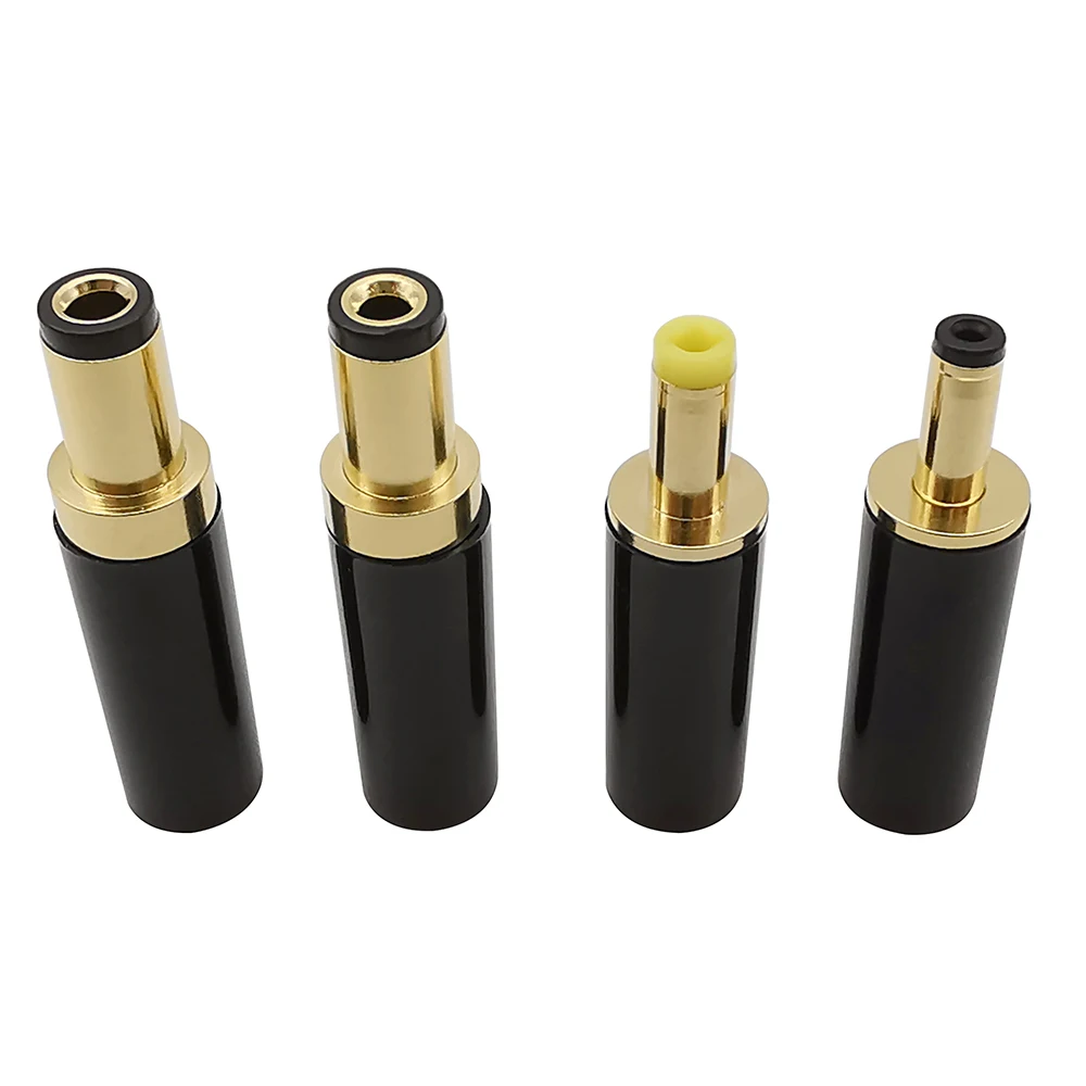 

2Pcs 5.5 x 2.1/5.5 x 2.5/4.0 x 1.7/3.5 x 1.35mm DC Power Male Plug Jack Gold Plated Connector for Welding Power Output Line