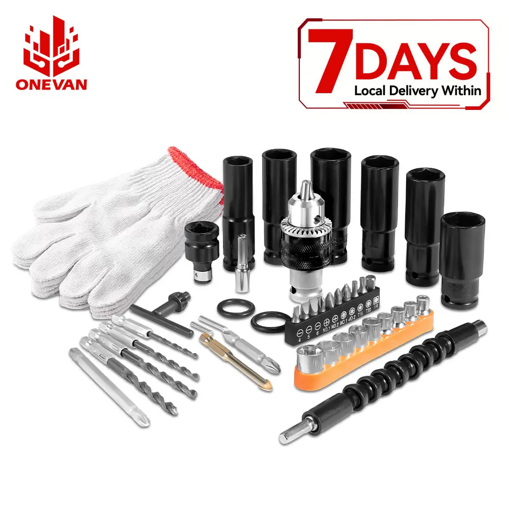 ONEVAN 14/17/18/19/21/22MM Impact sockets 9pcs Sleeve For Electric Impact Wrench/Drill Accessory Complete Household Industry Tool accessory