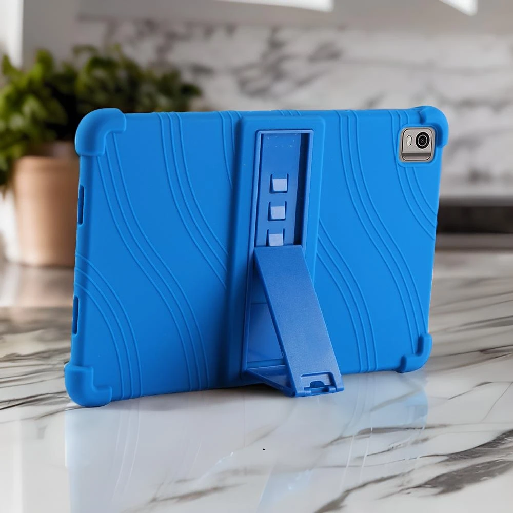 

Silicone case for Nokia T21 with adjustable stand and anti-impact thickened corners.