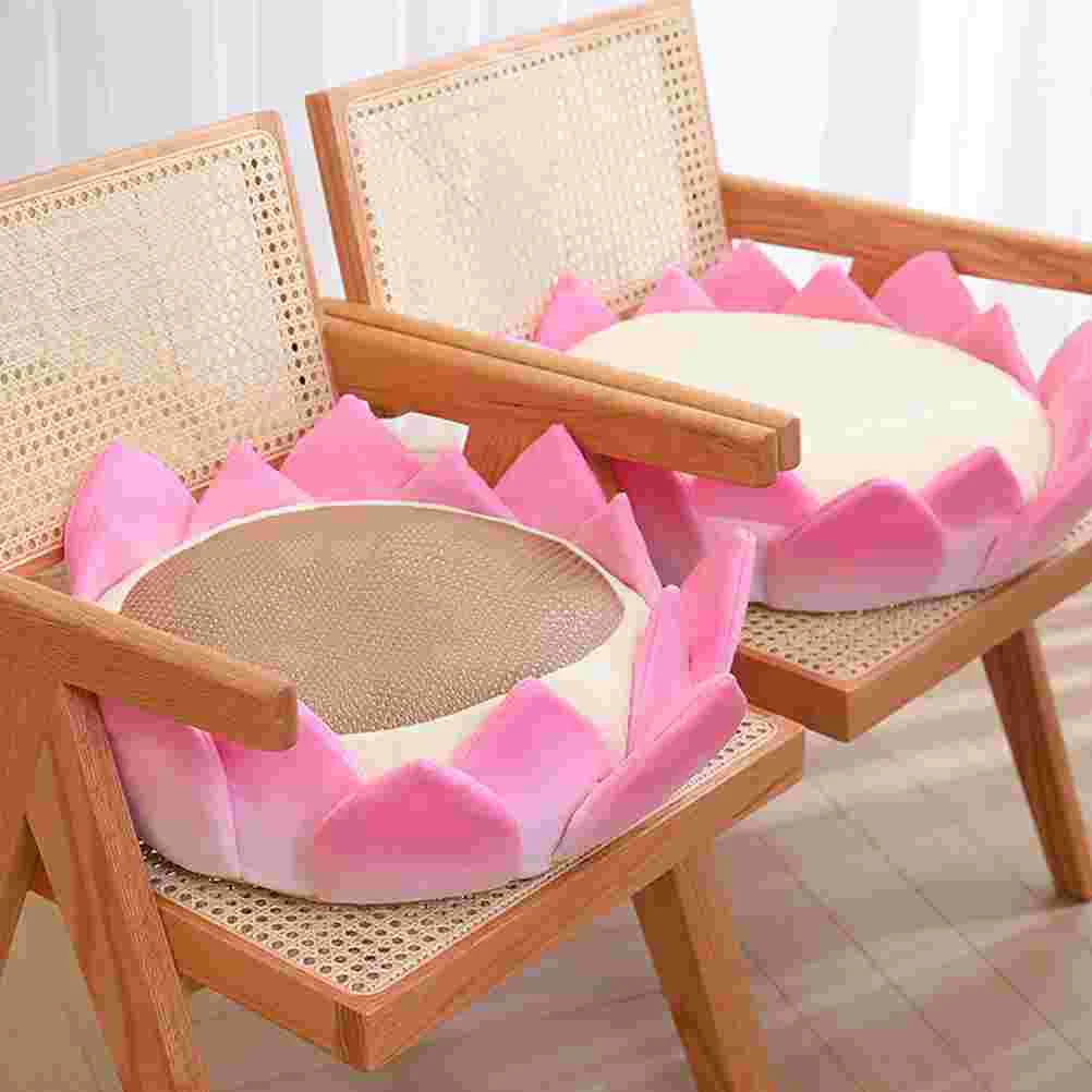 

Lotus Cushion Decor Cute Seat Outdoor Garden Chair Funny Cushions Flower Fabric Plush Child