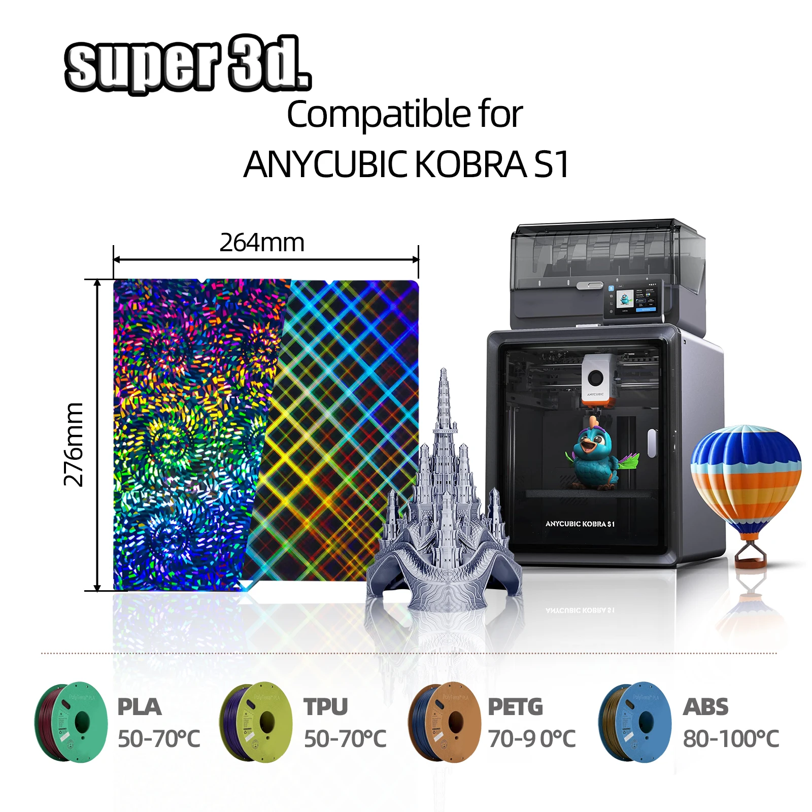 Anycubic Kobra S1 Build Plate 6