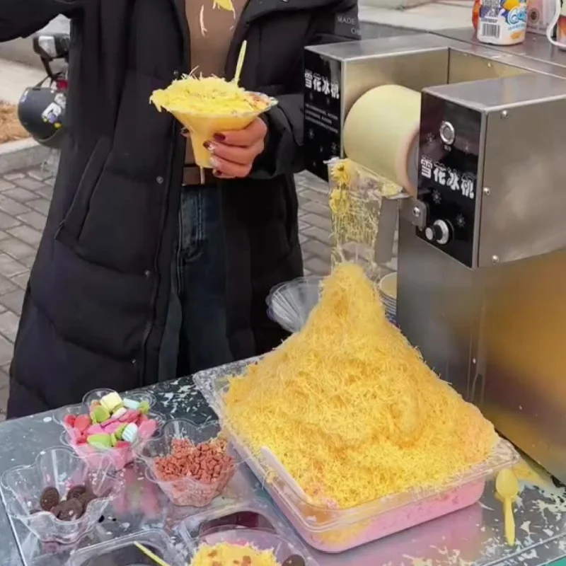 Snow Ice Machine Automatic Continuous Slush Machine Stall Milk Ice Milk Tea Shop