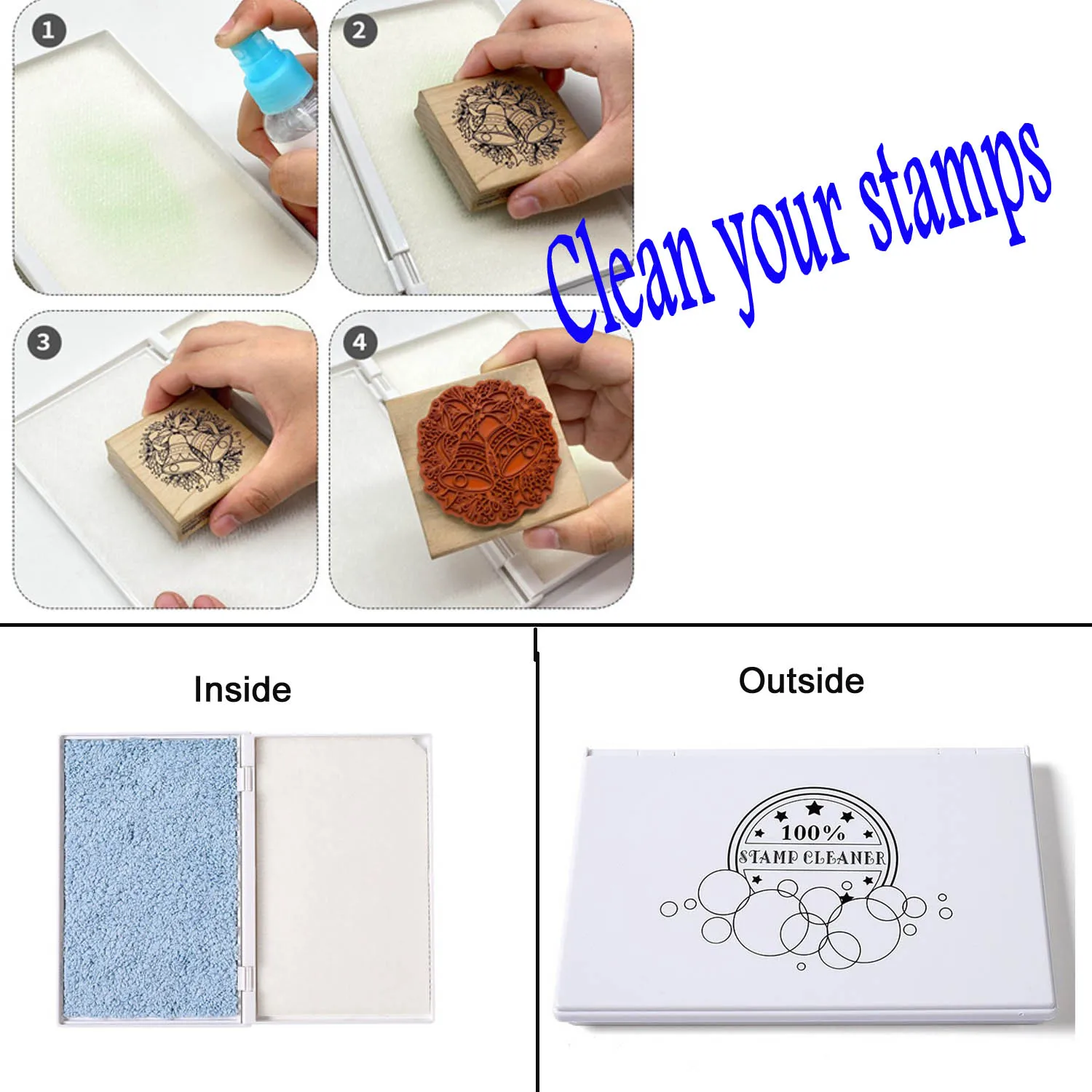 Alinacutle Clear Wood Stamp Scrubber Cleaner Washer Reuseable Scrapbooking  Paper Craft Album Handmade Card Stamp Clean Wash Tool - AliExpress