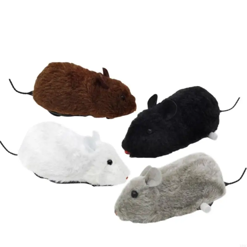 4Pieces Windingup Mouse Toy Spring Mice Toy For Children Surprise And Fun X90C