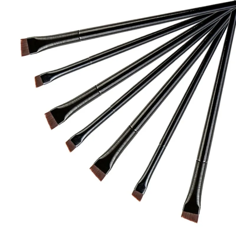 New 1/2pcs Blade Makeup Brushes Angled Thin Eyebrow Brush Flat Fine Eyeliner Brush Professional Liner Brow Beauty Make Up Tool 6