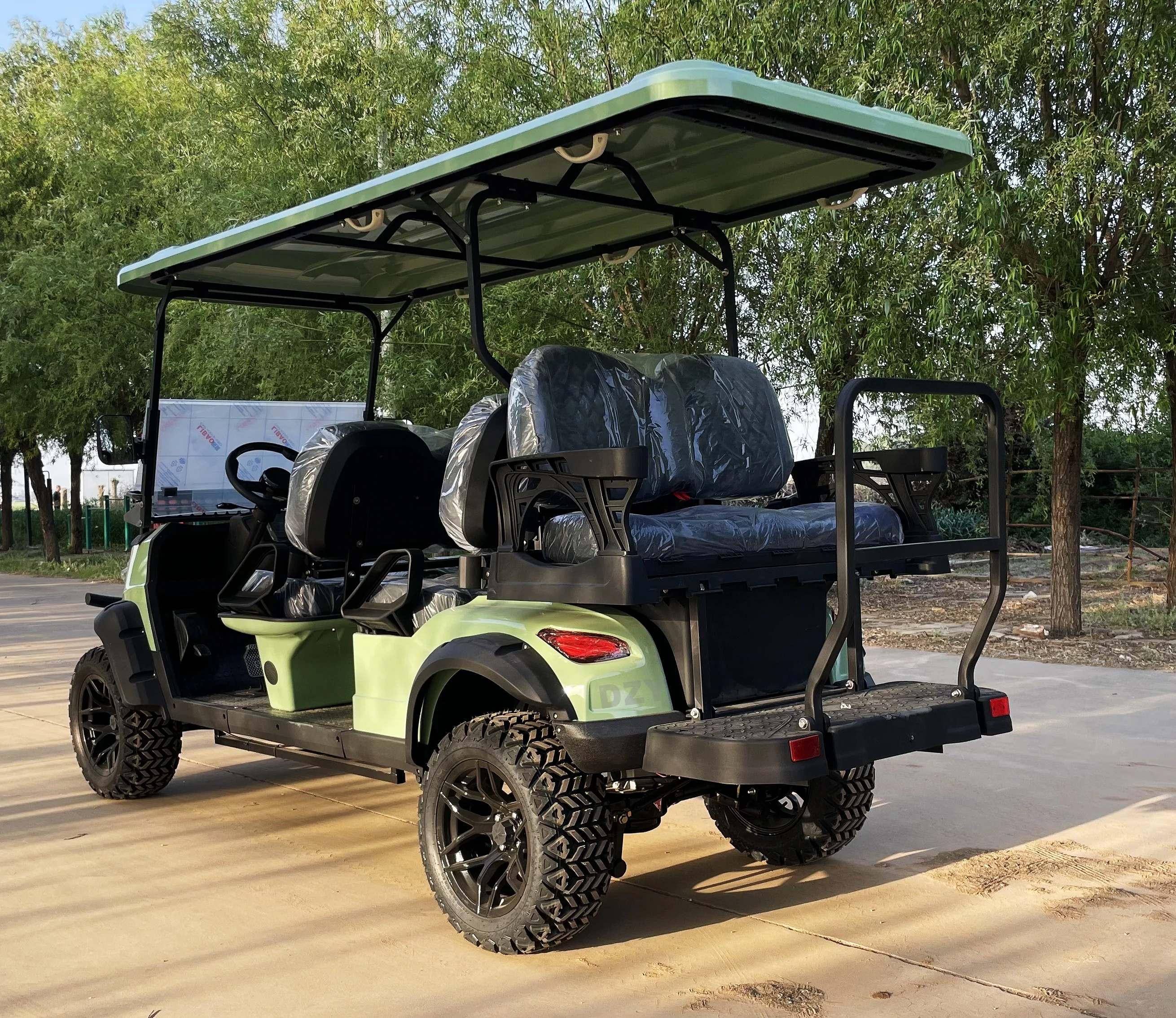 High quality 2+2 seat electric tourist sports golf cart mini golf cart new energy vehicle electric buggy Export type