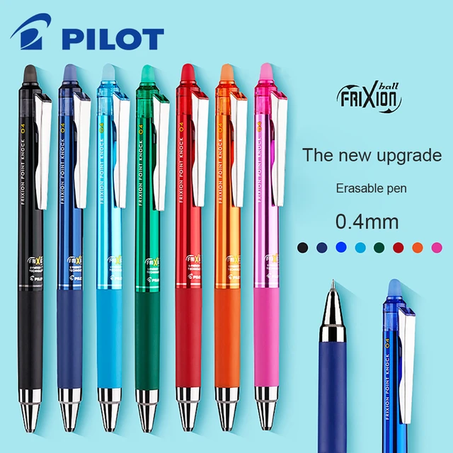 1pcs Pilot Frixion Ball Erasable Color Gel Ink Pen Knock Retractable Extra  Fine 0.5mm Ballpoint 23EF Office School F7221