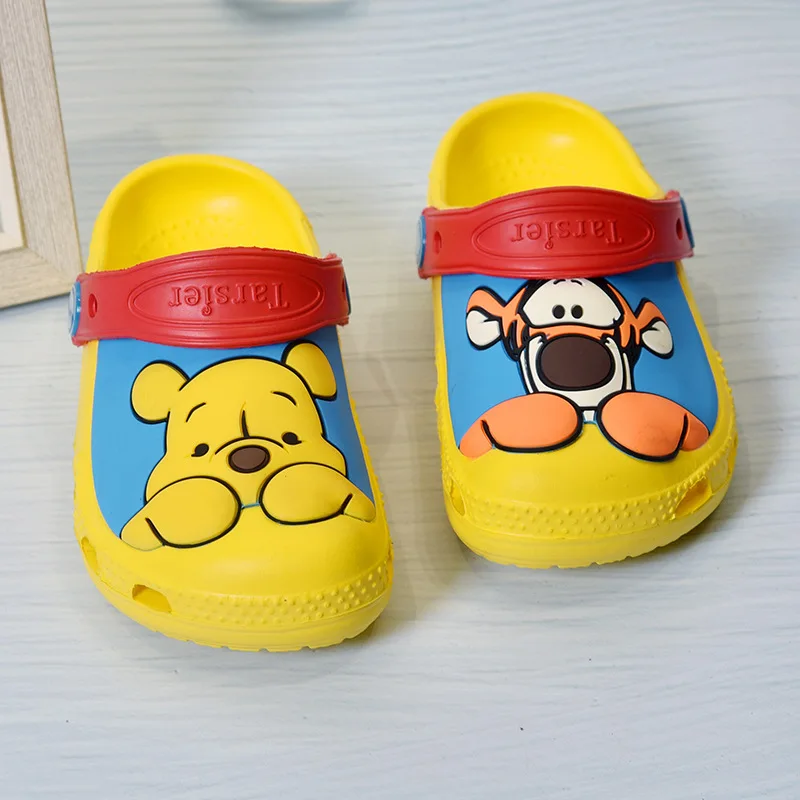 Disney Girls Summer Home Slippers Cartoon EVA Garden Shoes Spider-Man Frozen2 ElsaA Winnie The Pooh Children Beach Sandal Slides best children's shoes Children's Shoes