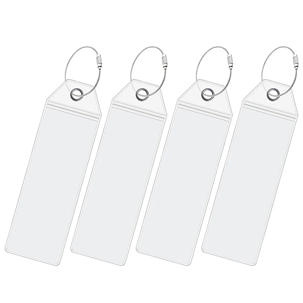 4 Pcs Cruise Baggage Tag Suitcases Name Id Cards Luggage Identify Tags Plane Travel Essentials Bright Colored Hanging Business Luggage Tag
