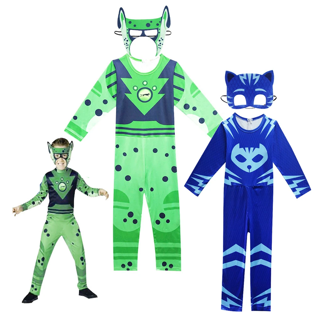 Power Wild Kratts Cosplay Natale Halloween Personaggio Ragazzi Ragazze Catboy Gekko Owlette Animali Siamesi Fratelli Giocano Costumi