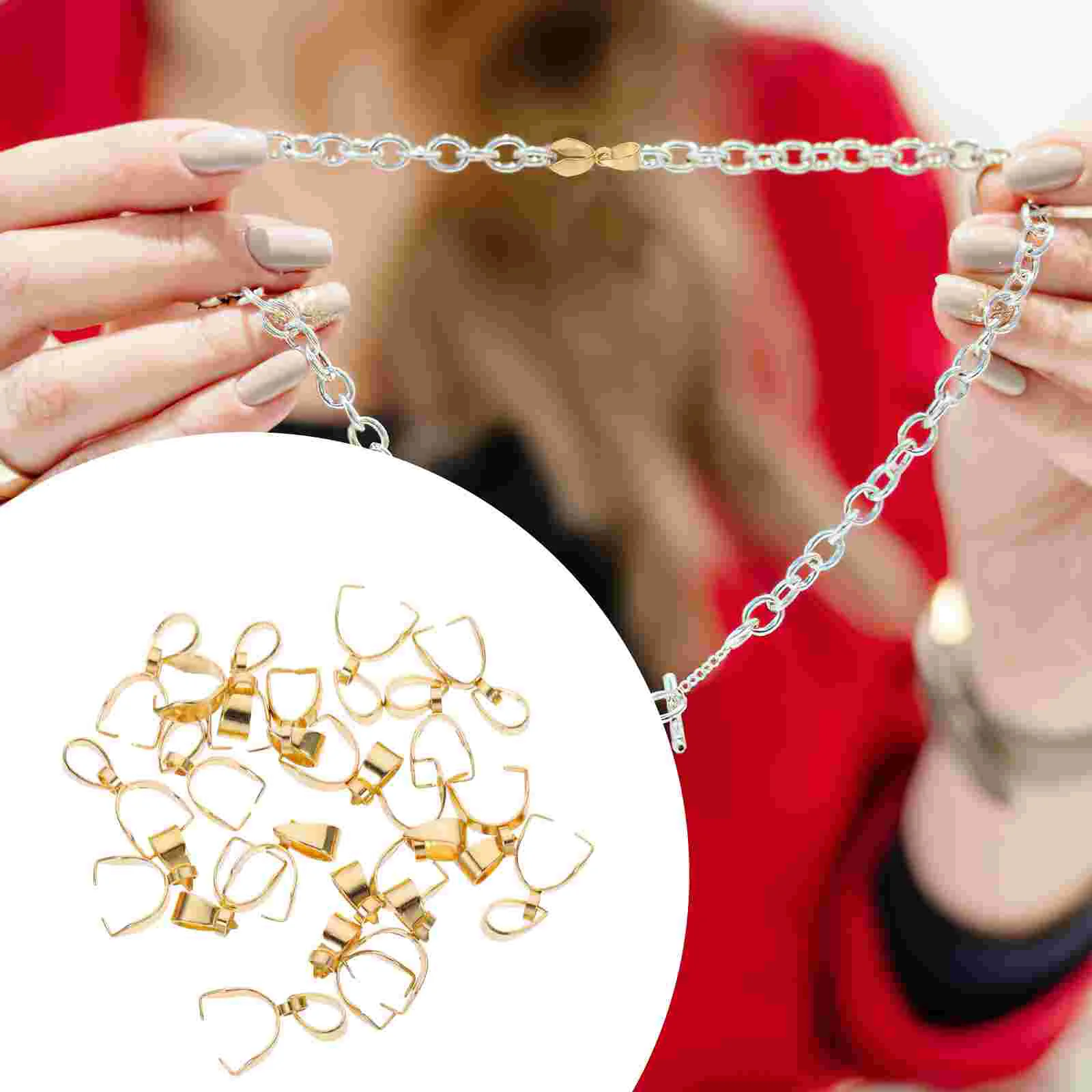 

Соединитель для подвесок с пряжкой для подвесок «сделай сам», зажим для подвесок из бисера, застежки для изготовления ювелирных изделий, фурнитура для ожерелья, звено