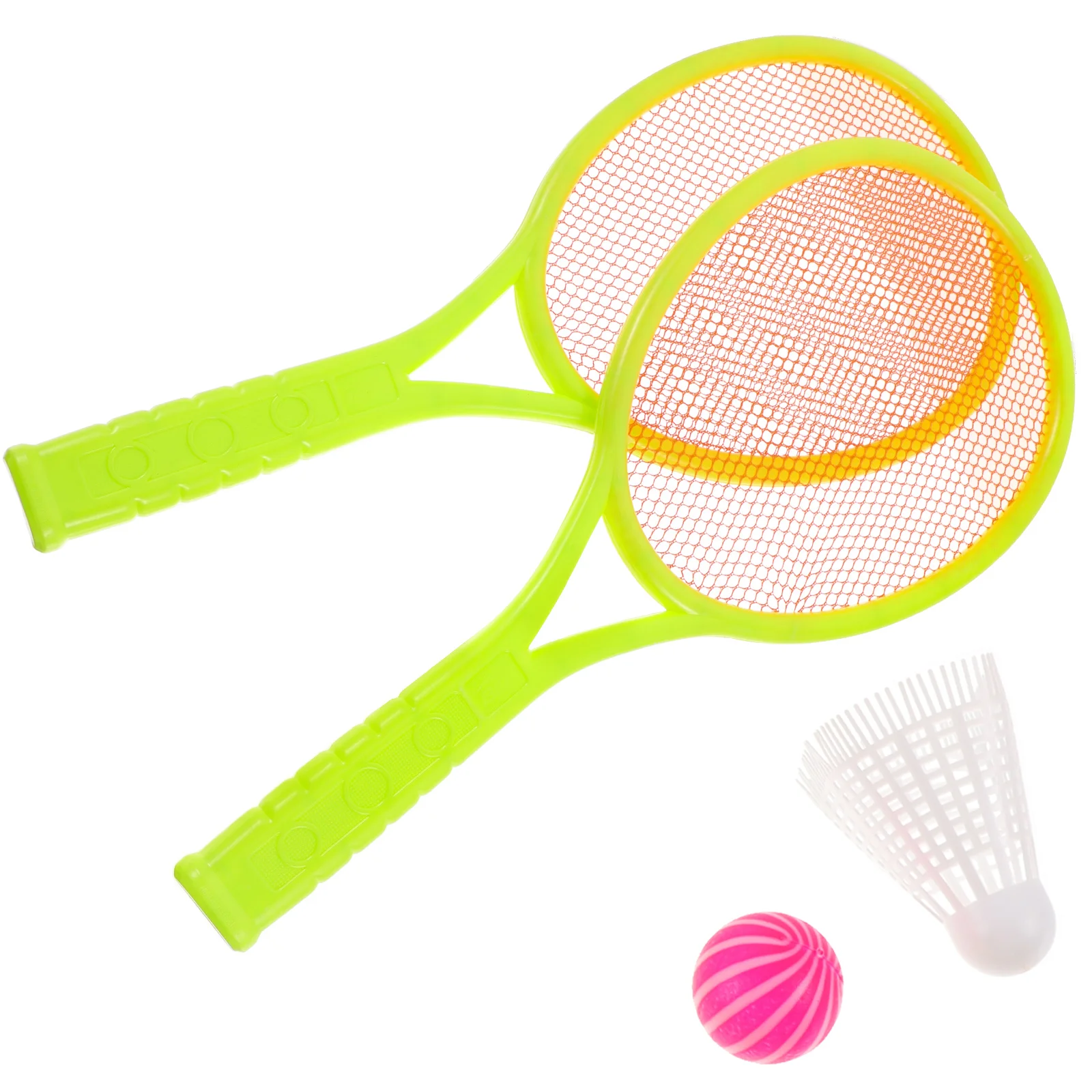 

1 Set Children Sports Badminton Set Tennis Racket and Balls Outdoor Sports Playing Set for Kids Children Toddlers ( 2pcs