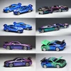 1Set 1/64 Wheels for Model Cars with Rubber Tires Type for 1:64 Model Toy Car Diecast Modified Kit Miniature Parts 6