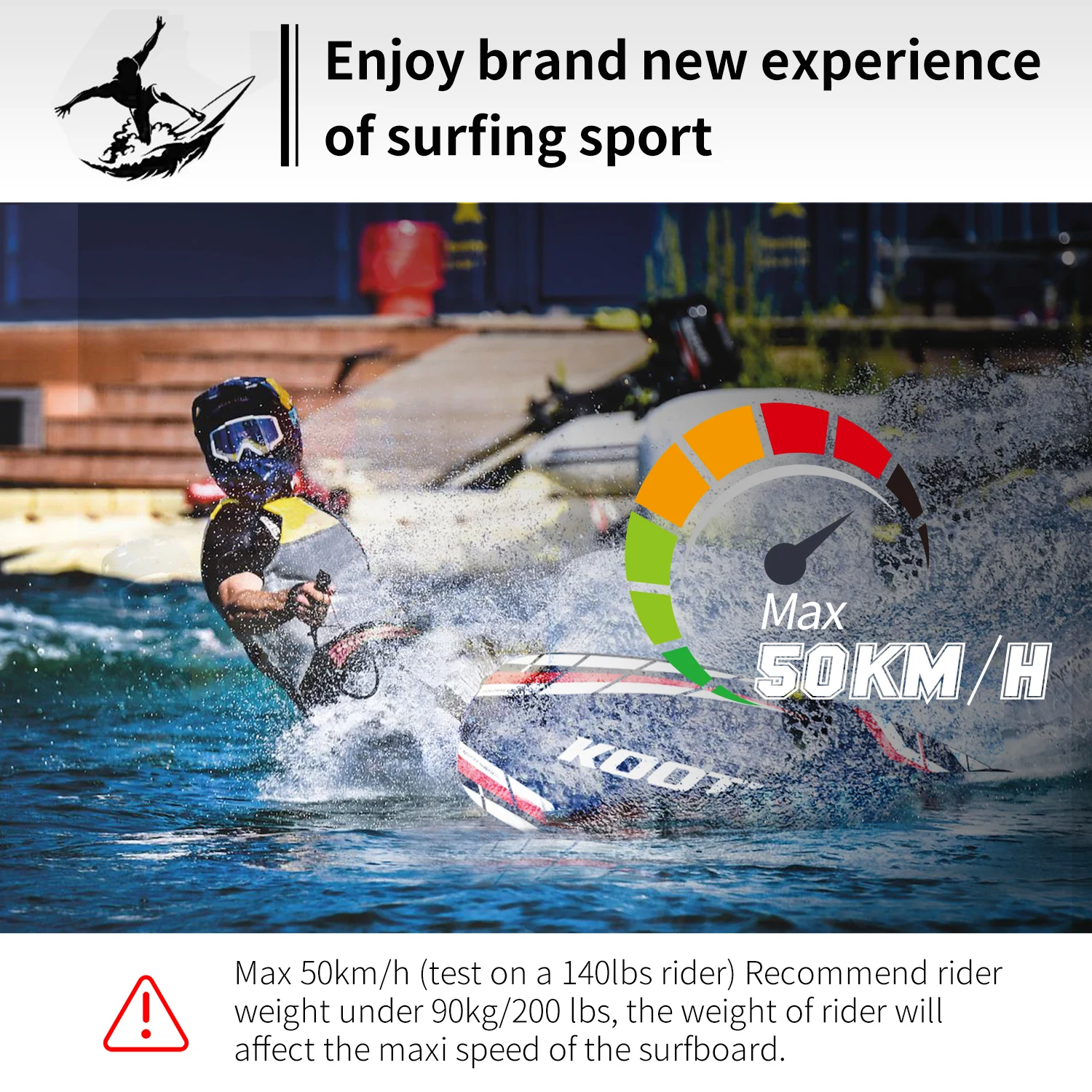 Power Surfboard Jet Surfboard, Jet Surfboard, Carbon Fibre Body, Light Weight, Surfing Surfboard, Jet Board with 109cc Engine 4