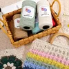 2mm 150 Meters Round Cotton Hand Knitting Yarn for Bag Hat Crocheting Cotton Macrame Cord Chunky Yarn DIY Blankets Crafts 1