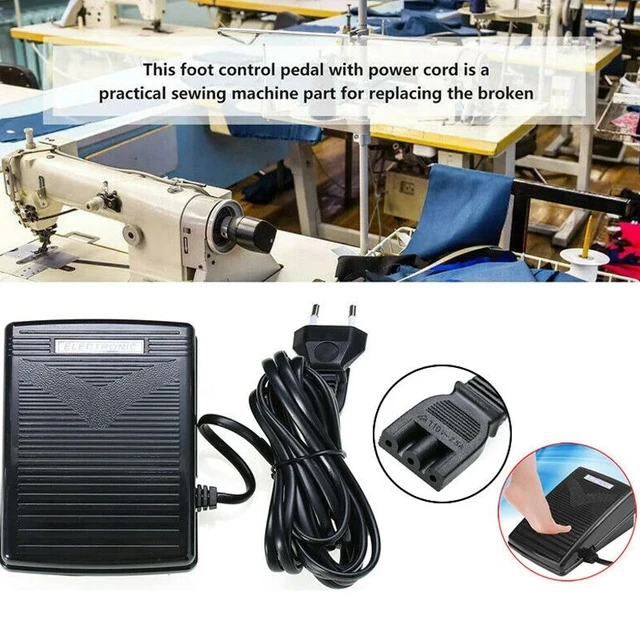 220-240V Electronic Sewing Control Pedal Home Sewing Machine Foot Pedal  Switch With Power Cord For Singer Sewing Accessories - AliExpress