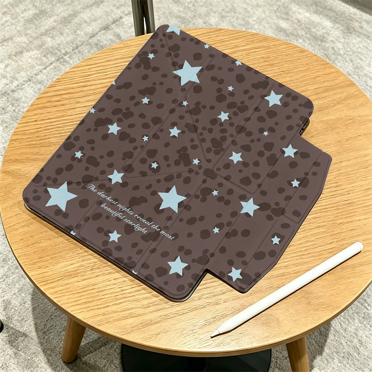 Vintage Patchwork Star Brown Tablet Cover Case