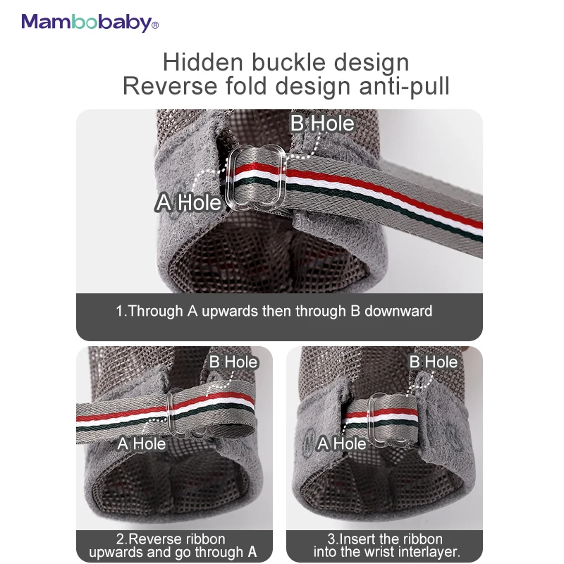 Mambobaby Baby Anti-Bite Gloves With Silicone Finger Cots Stop Hand Biting Prevent Fingers Sucking  Nail Bite Protection Teacher 6